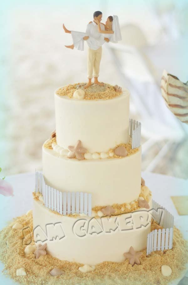 Beach Wedding Cake J A M Cakery