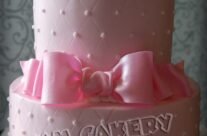 Pink Bear Baby Shower Cake