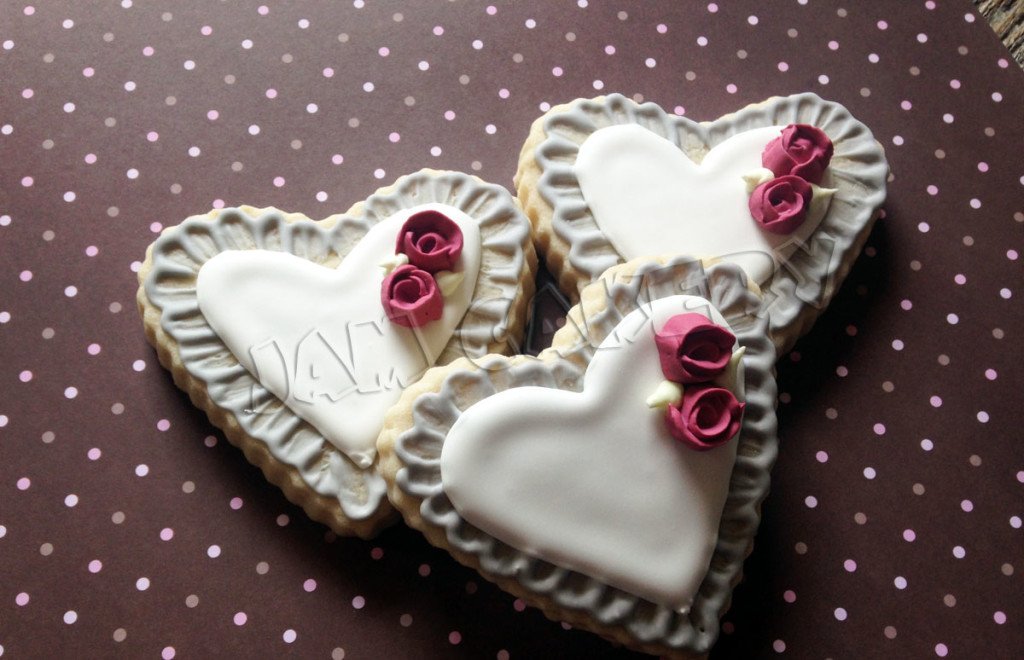 Bridal Shower Hearts - J.A.M. Cakery